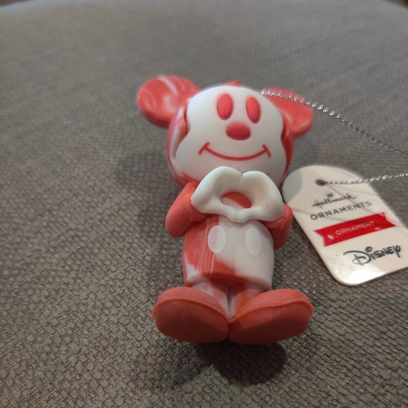 Hallmark Ornaments Disney Mickey Mouse Heart Pink - Picture 3 of 4